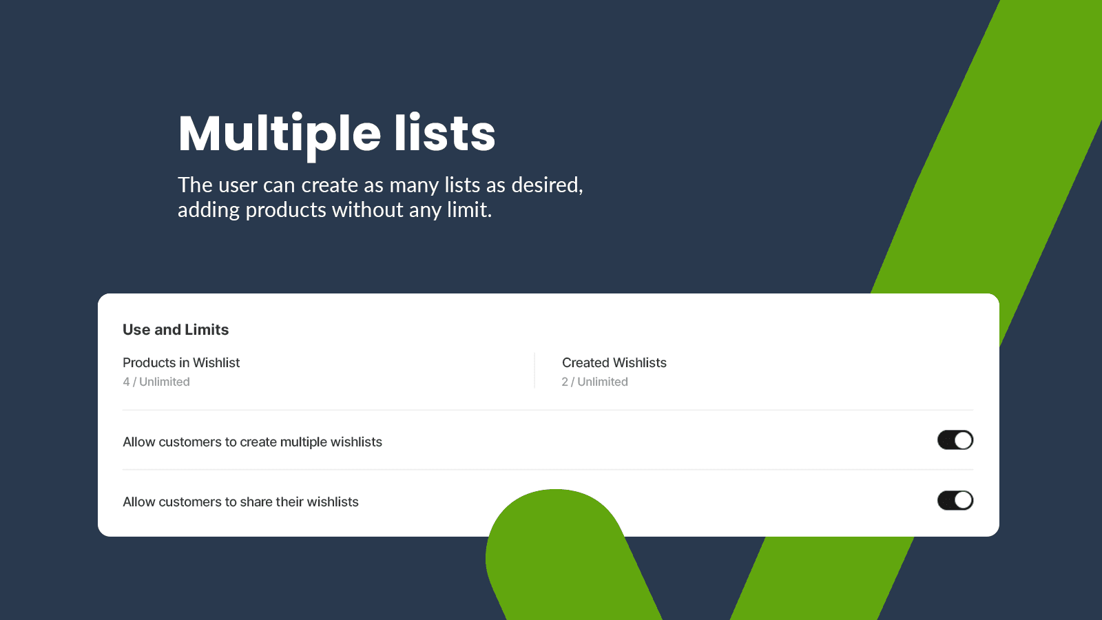 Multiple lists