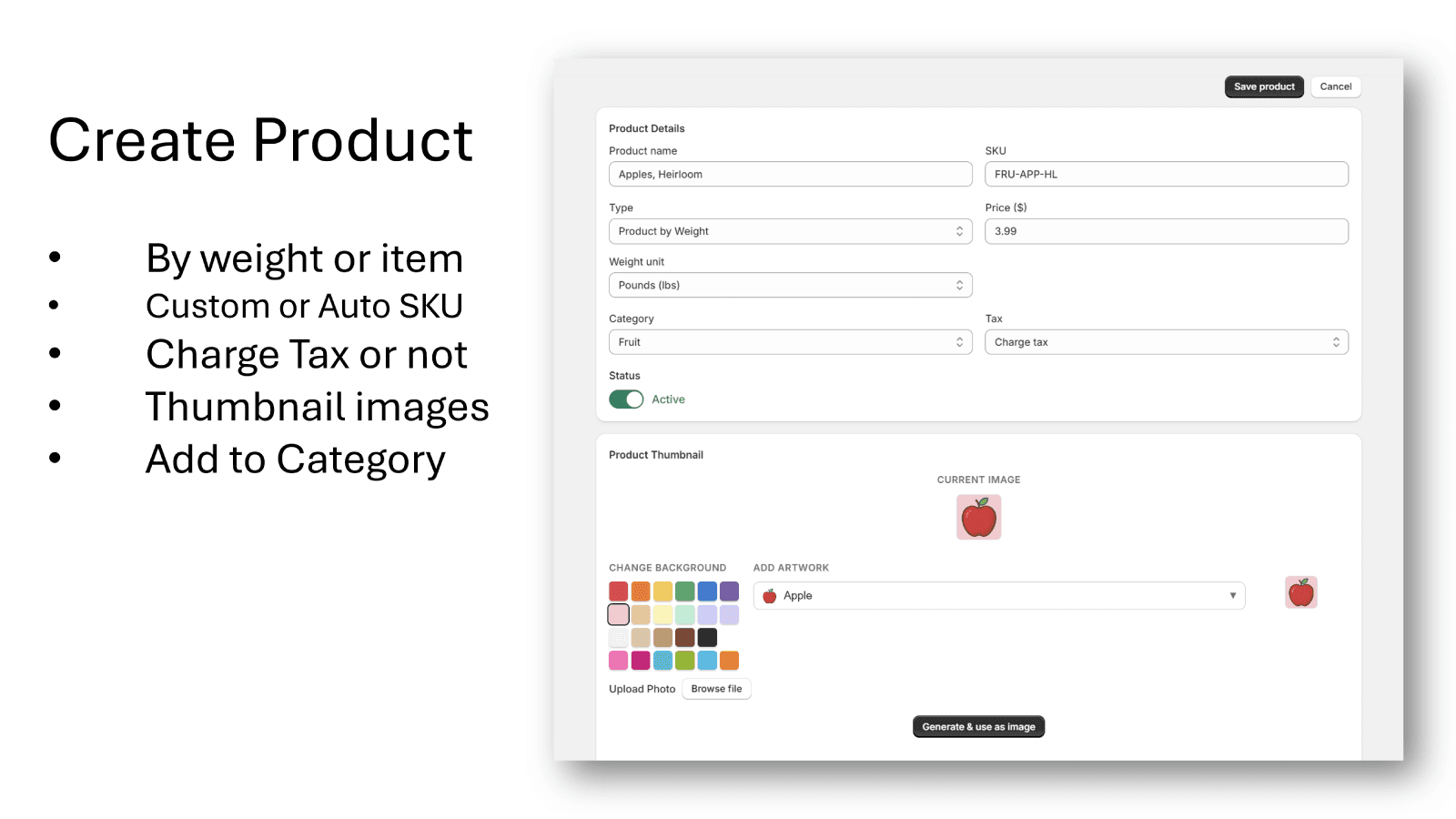 Create Product for On-Device Catalog, PopUp - Sell by Weight