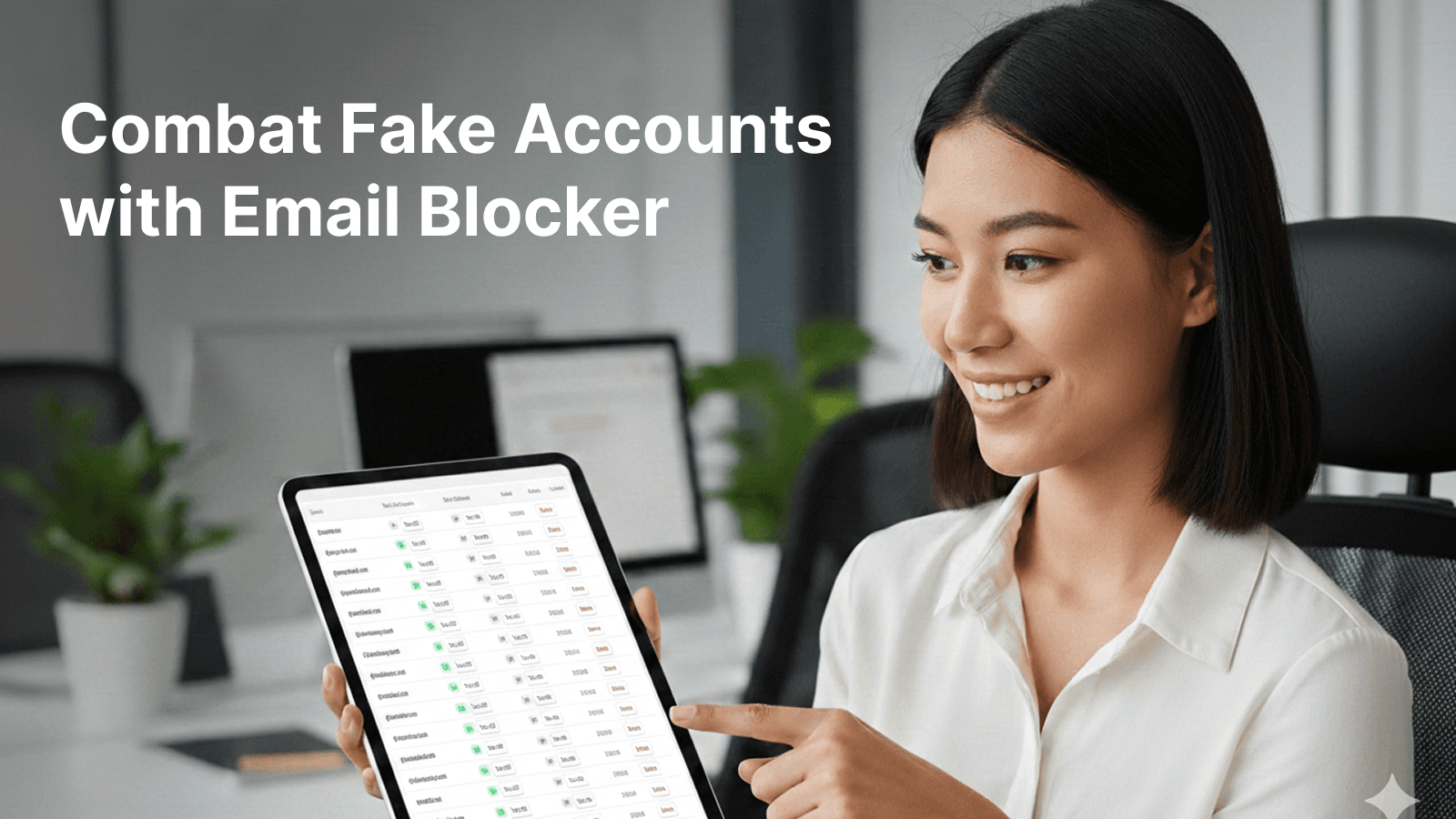 Combat Fake Accounts with Email Blocker
