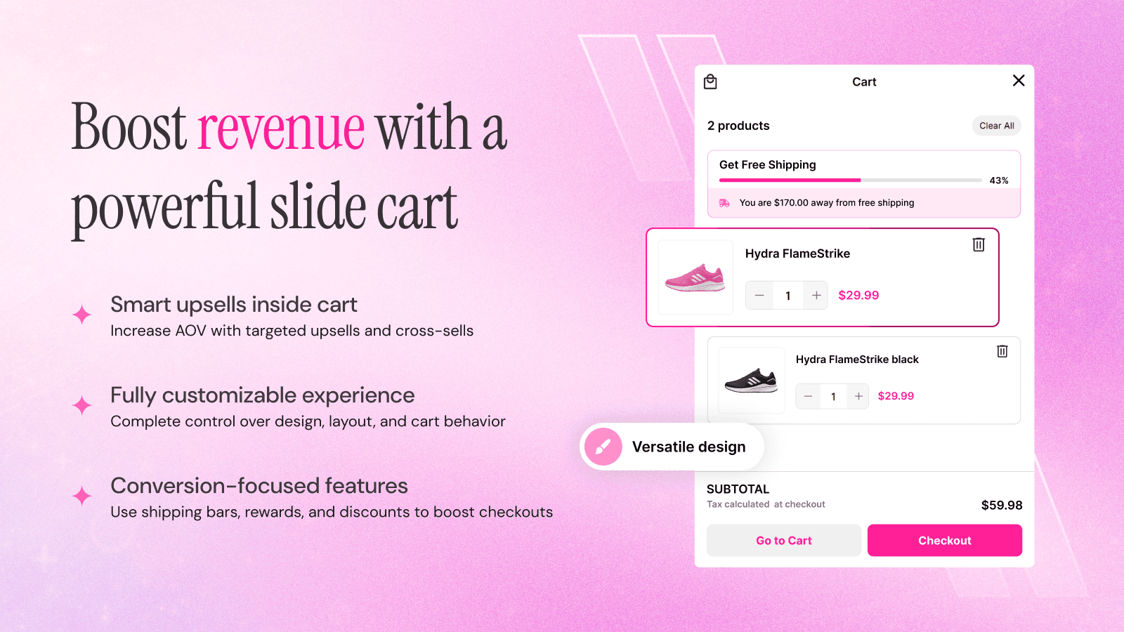 Feature packed slide cart