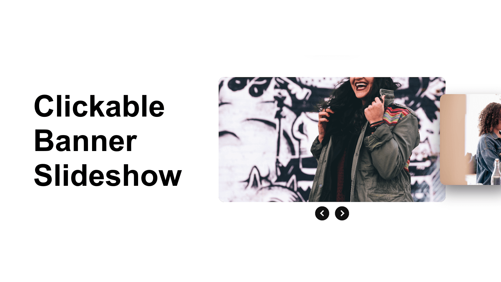 clickable banner slideshow