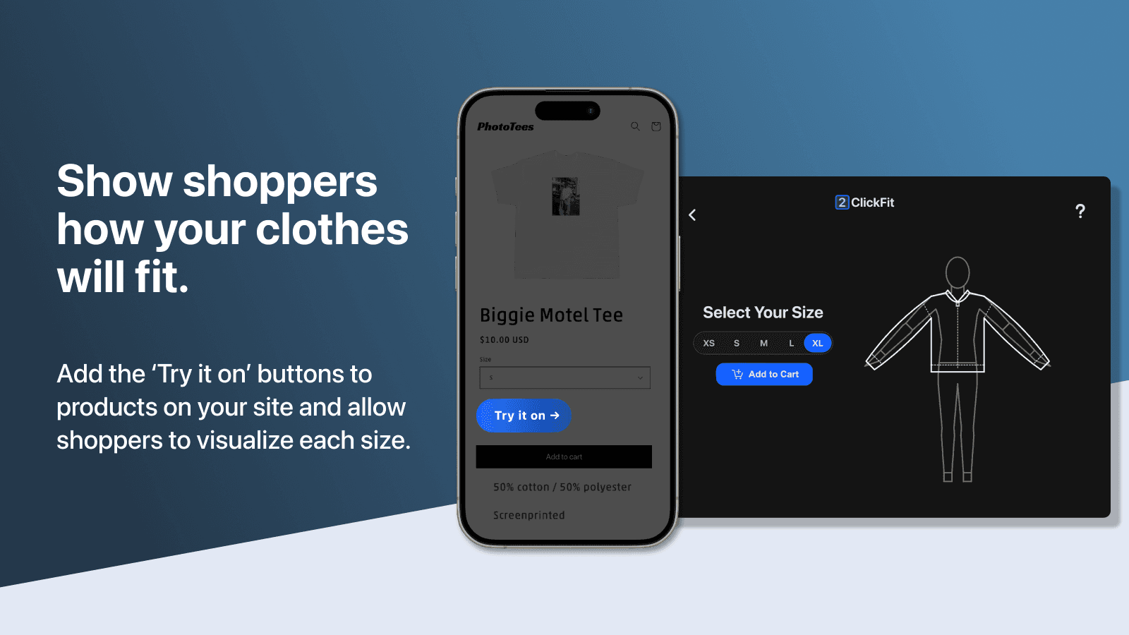 Show shoppers how your clothes will fit.