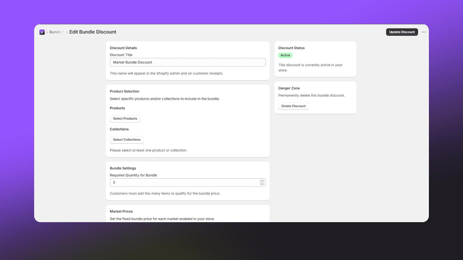 Preview of dashboard