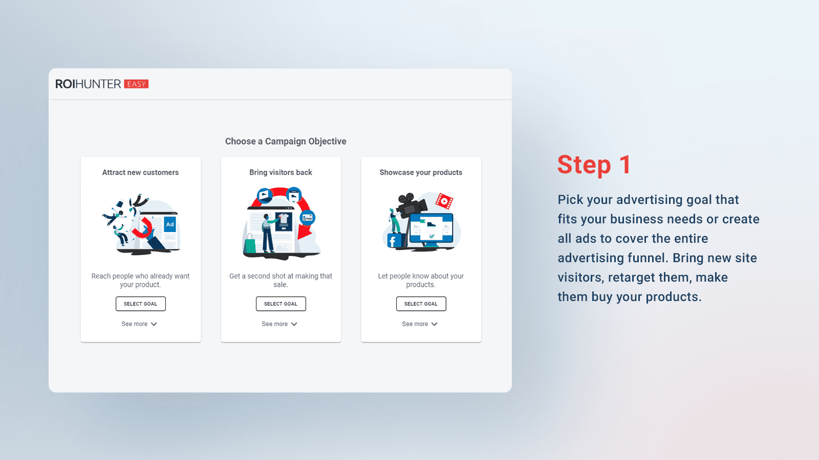 ROI Hunter Easy - Choose Campaign Objective
