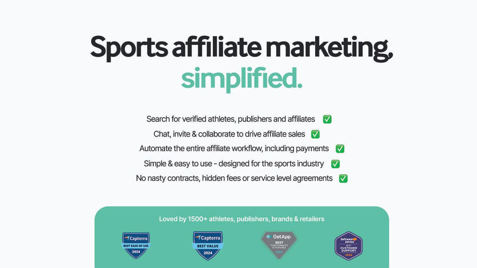 Sports specific affiliate marketing