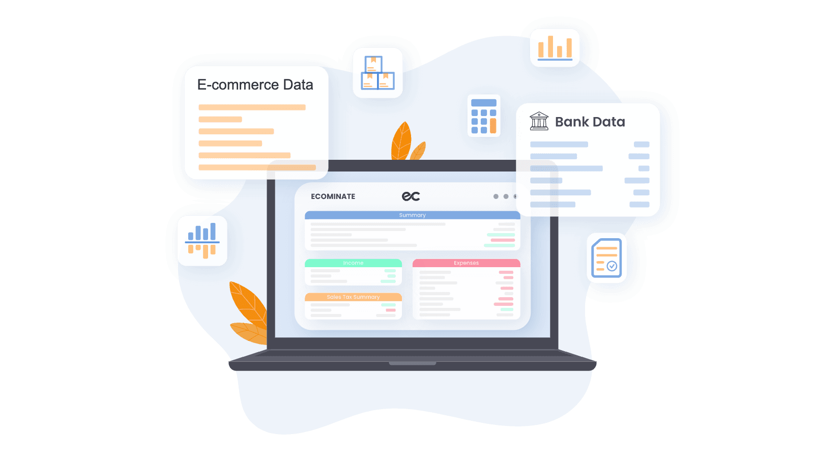 Sync data between your marketplaces and accounting systems