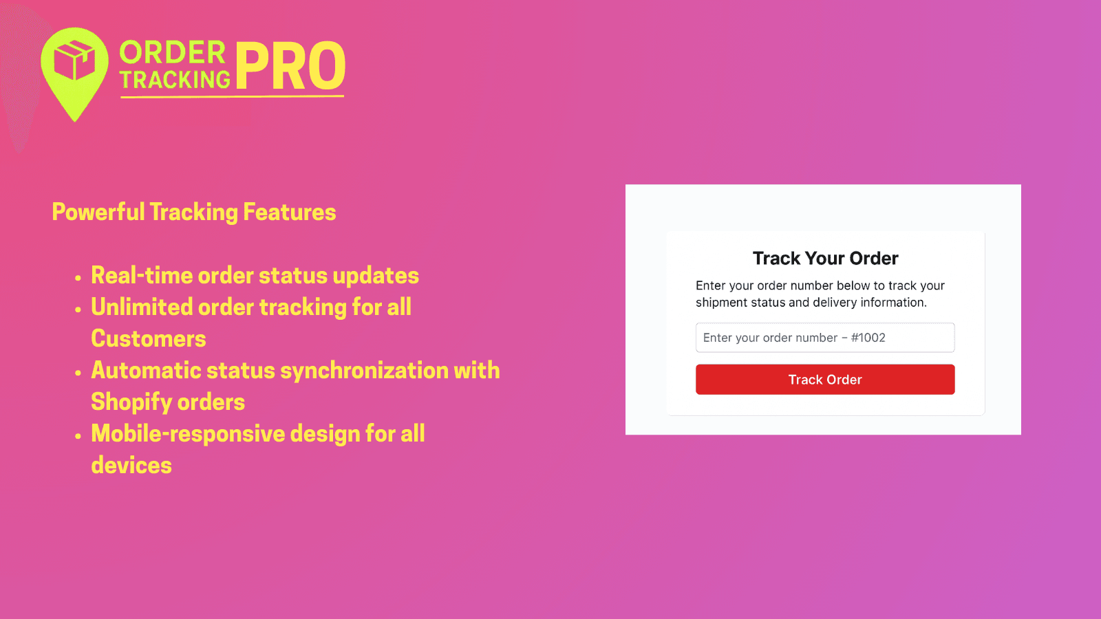 Build Your Own Tracking Page