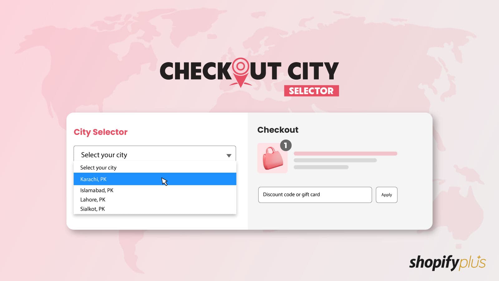 Dynamic City Selection Shopify Checkout