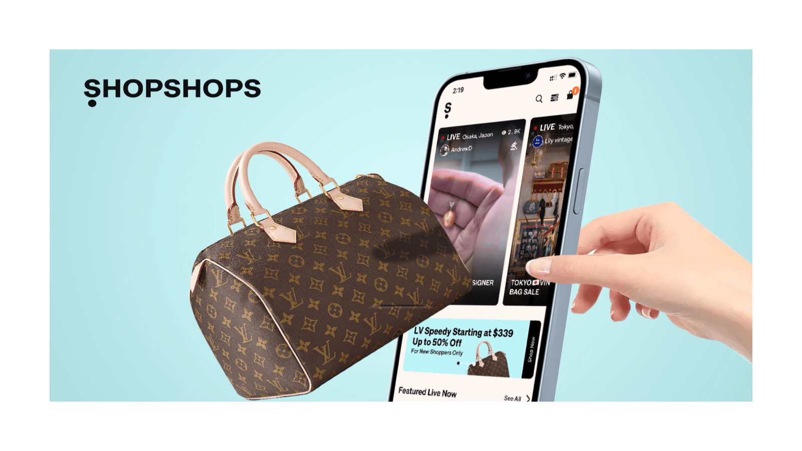Sell live on ShopShops.Manage products and more in Shopify.