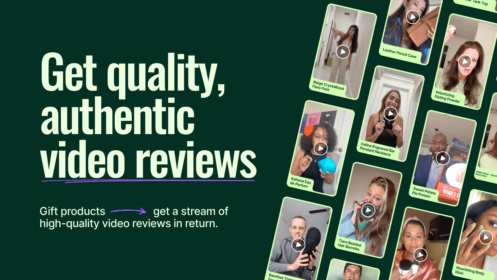 Get quality authentic video reviews at scale