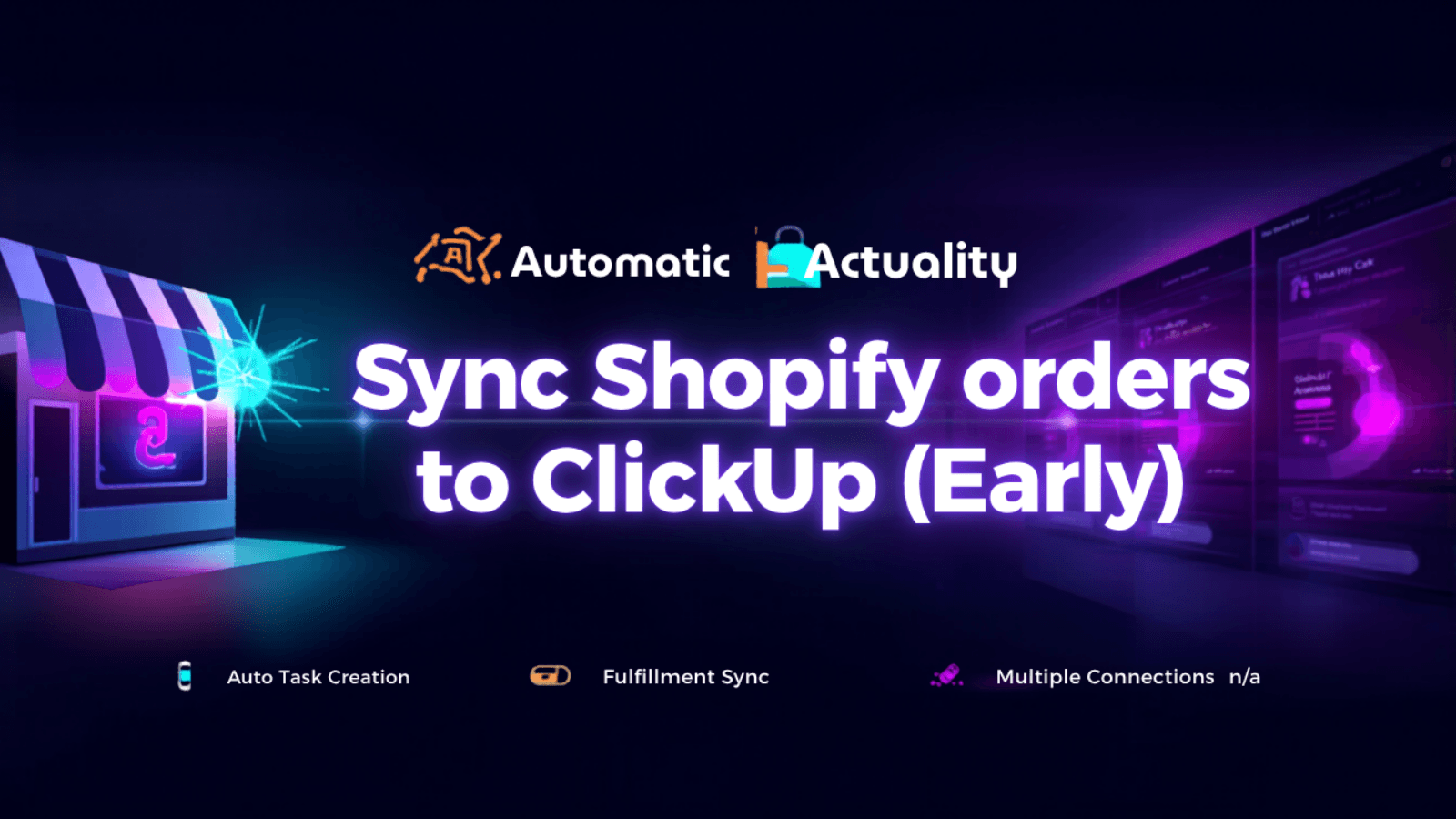 SyncUp syncing Shopify orders to your project tools