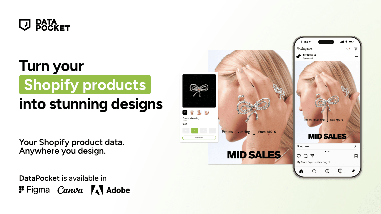 Turn your Shopify products into stunning designs