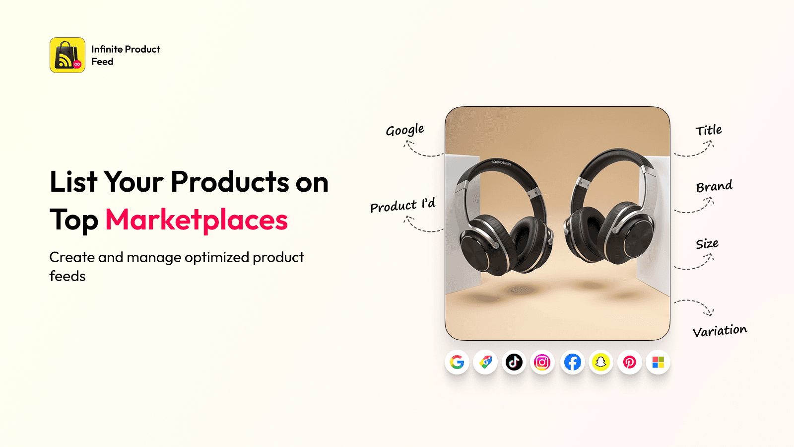 Create product feeds for shopping feed catalogs on shopify stor