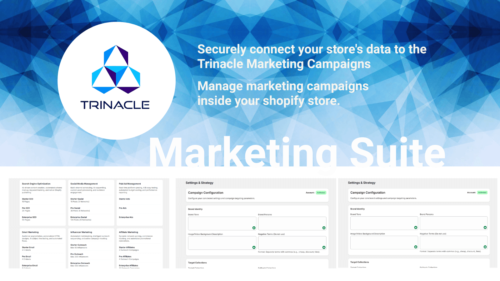 Trinacle Marketing App