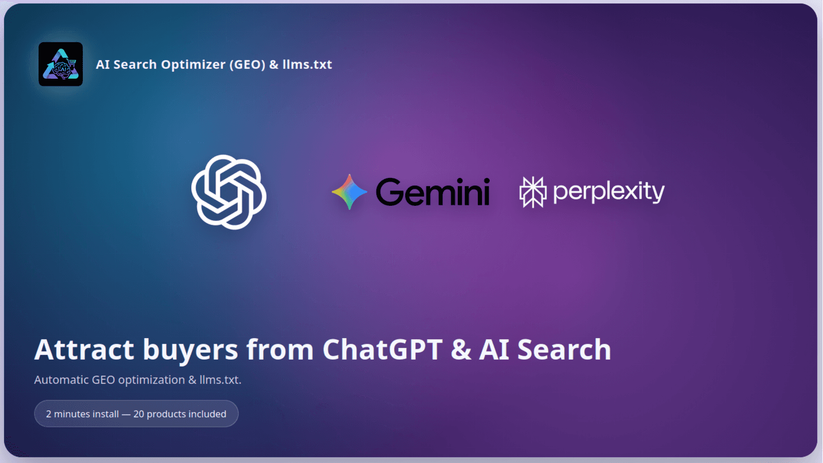 Boost IA Optimizer highlighting GEO optimization with ChatGPT