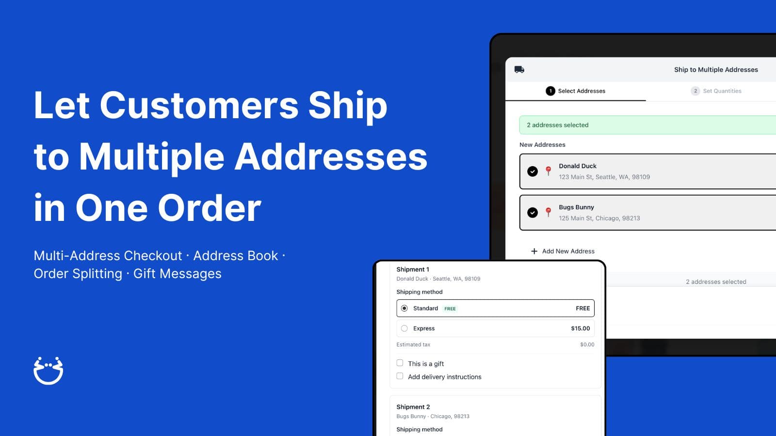multi address shipping checkout