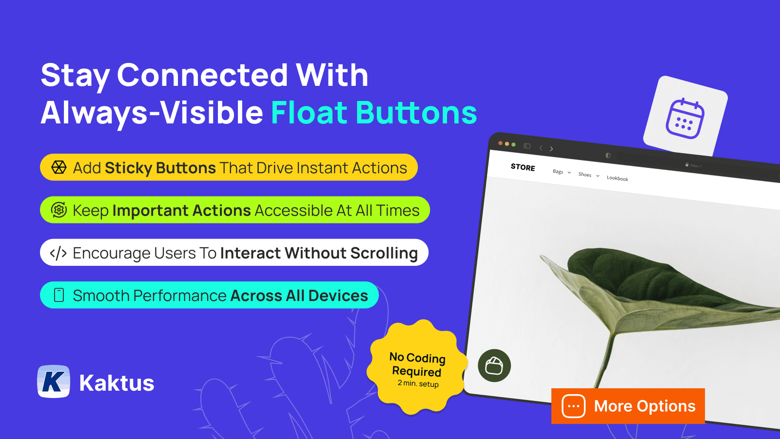 Floating Buttons Banner