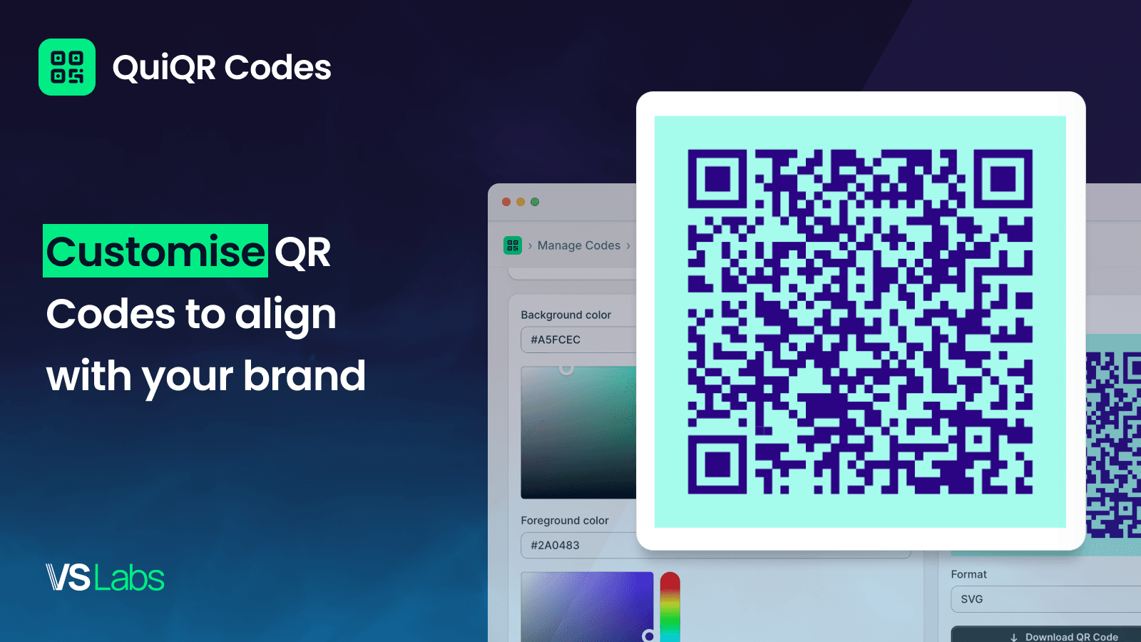 Create and Customise QR Codes to align with your brand