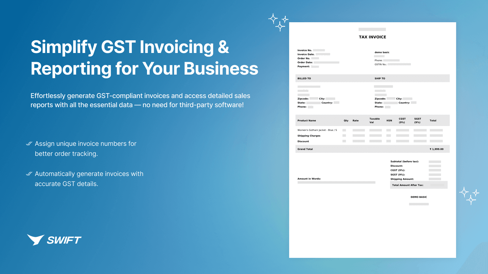 GST Invoicing