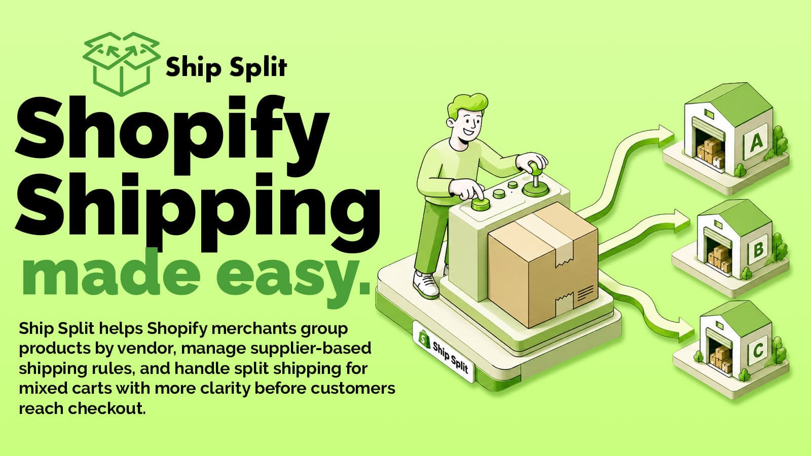 Ship Split shopify shipping made easy with different vendors