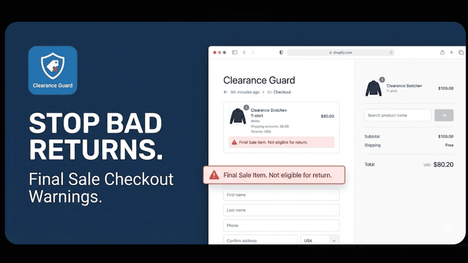 Stop Bad Returns
