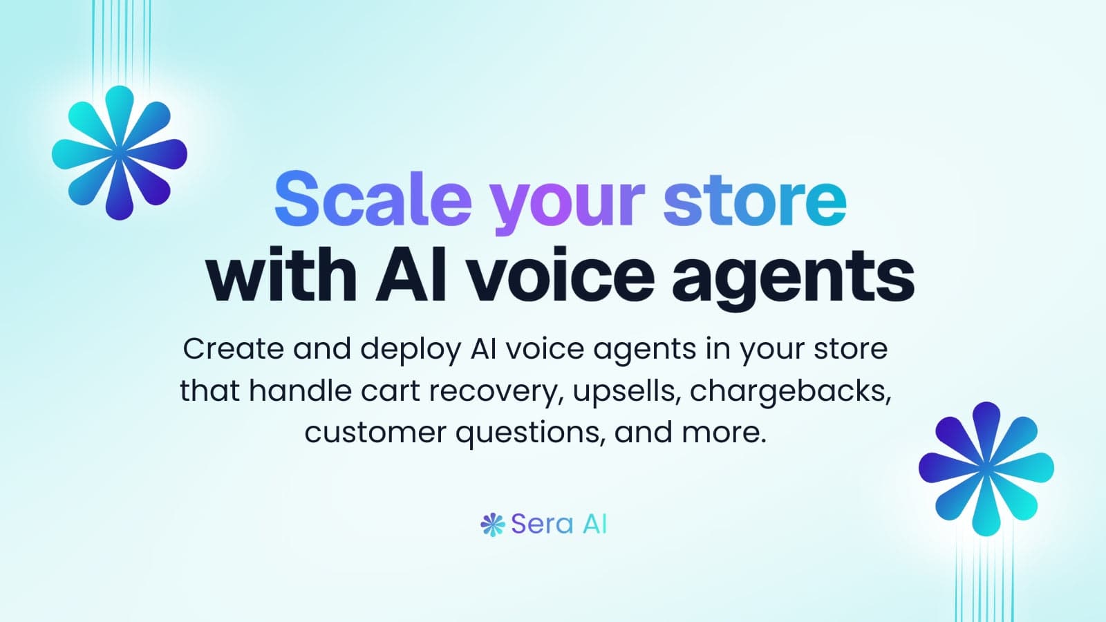 Scale your store with AI voice agents
