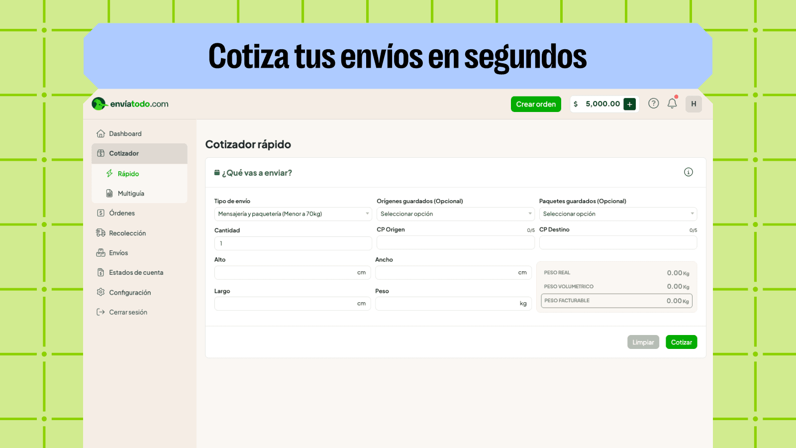 Cotizador Rápido