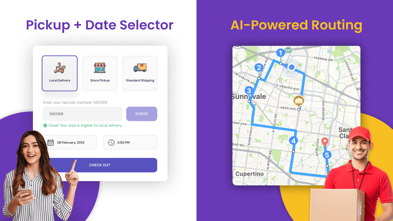 Local Delivery Widget | Store Pickup Widget | Route Optimization