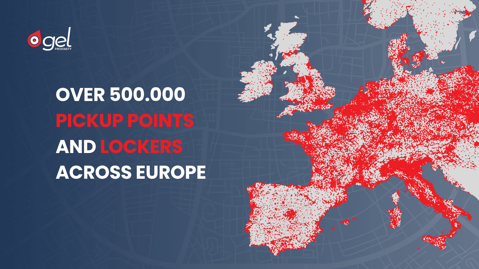 Over 500.000 pickup points and Lockers across Europe