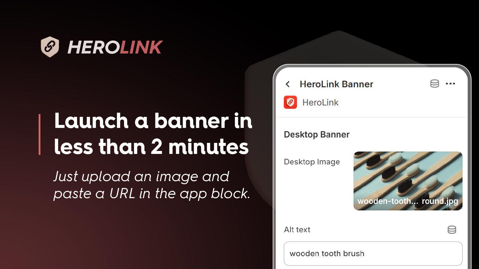 Launch a banner in less than 2 minutes - just upload an image