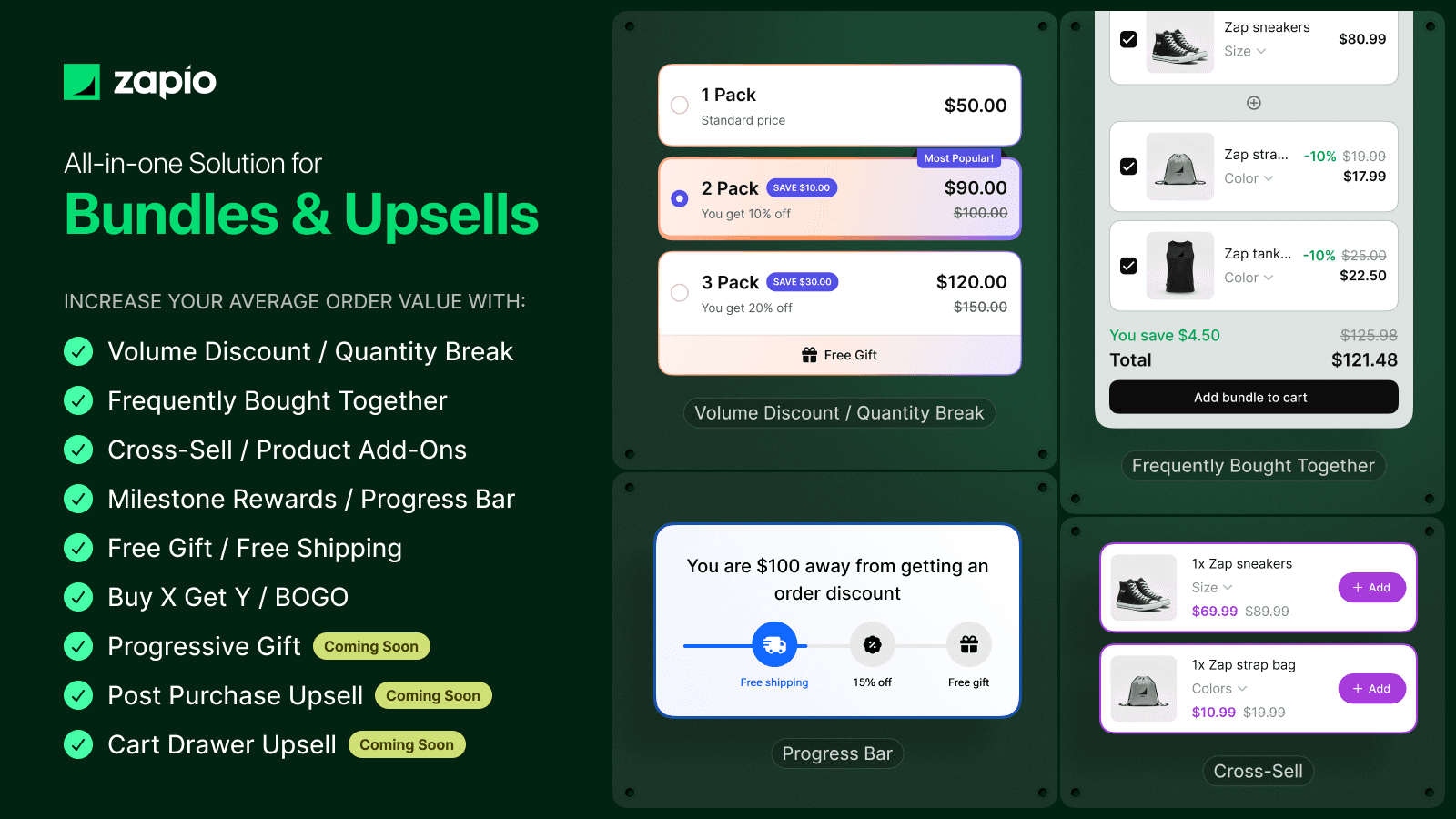 Zapio Bundles & Upsell App