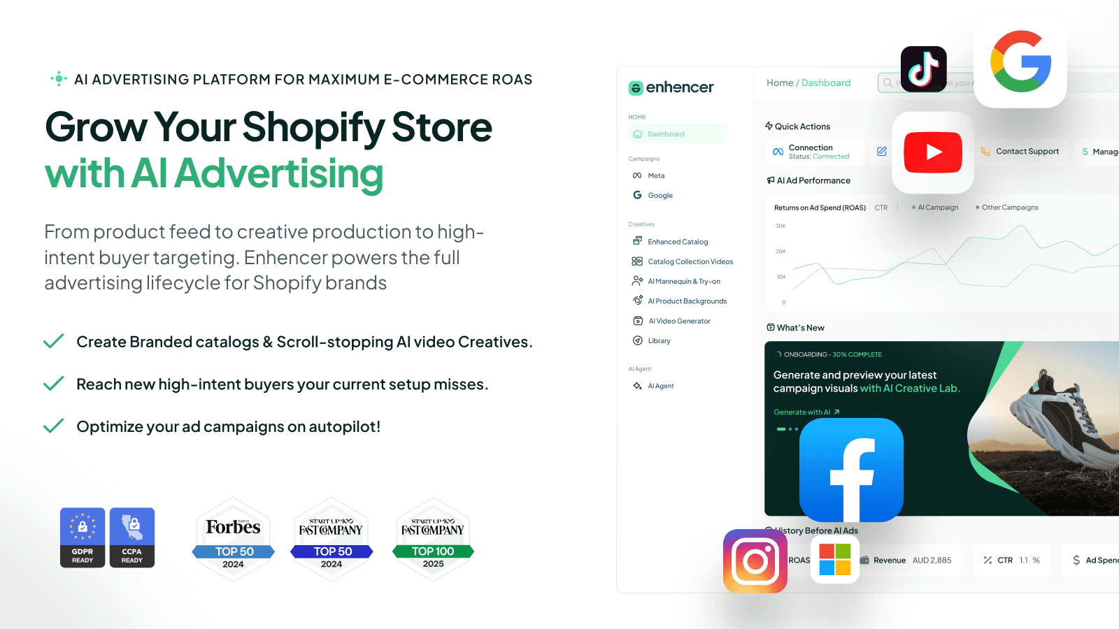 AI Advertising - Easy Facebook Ads, Instagram Ads, Google Ads
