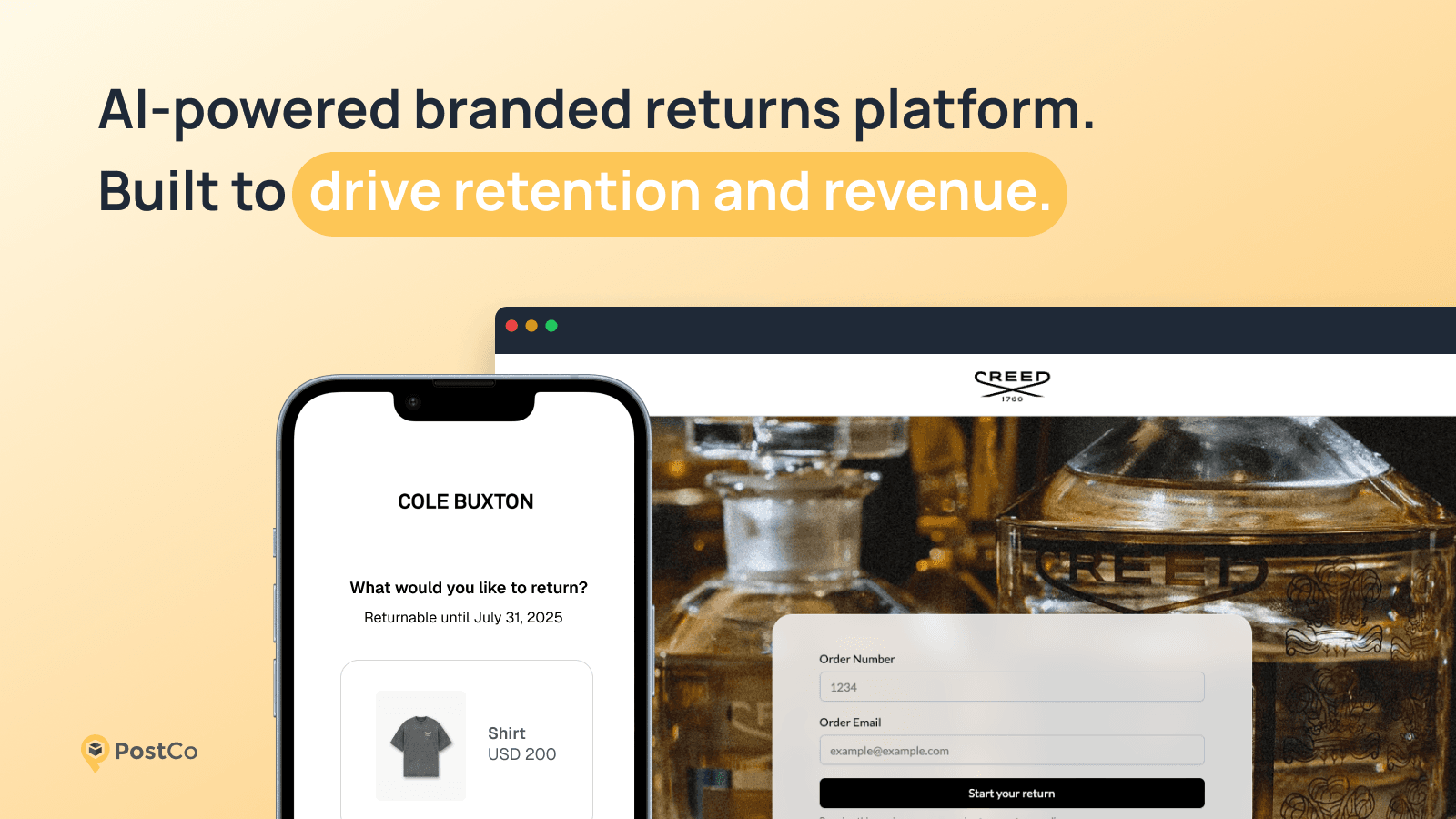 AI-powered branded returns platform to drive retention & revenue