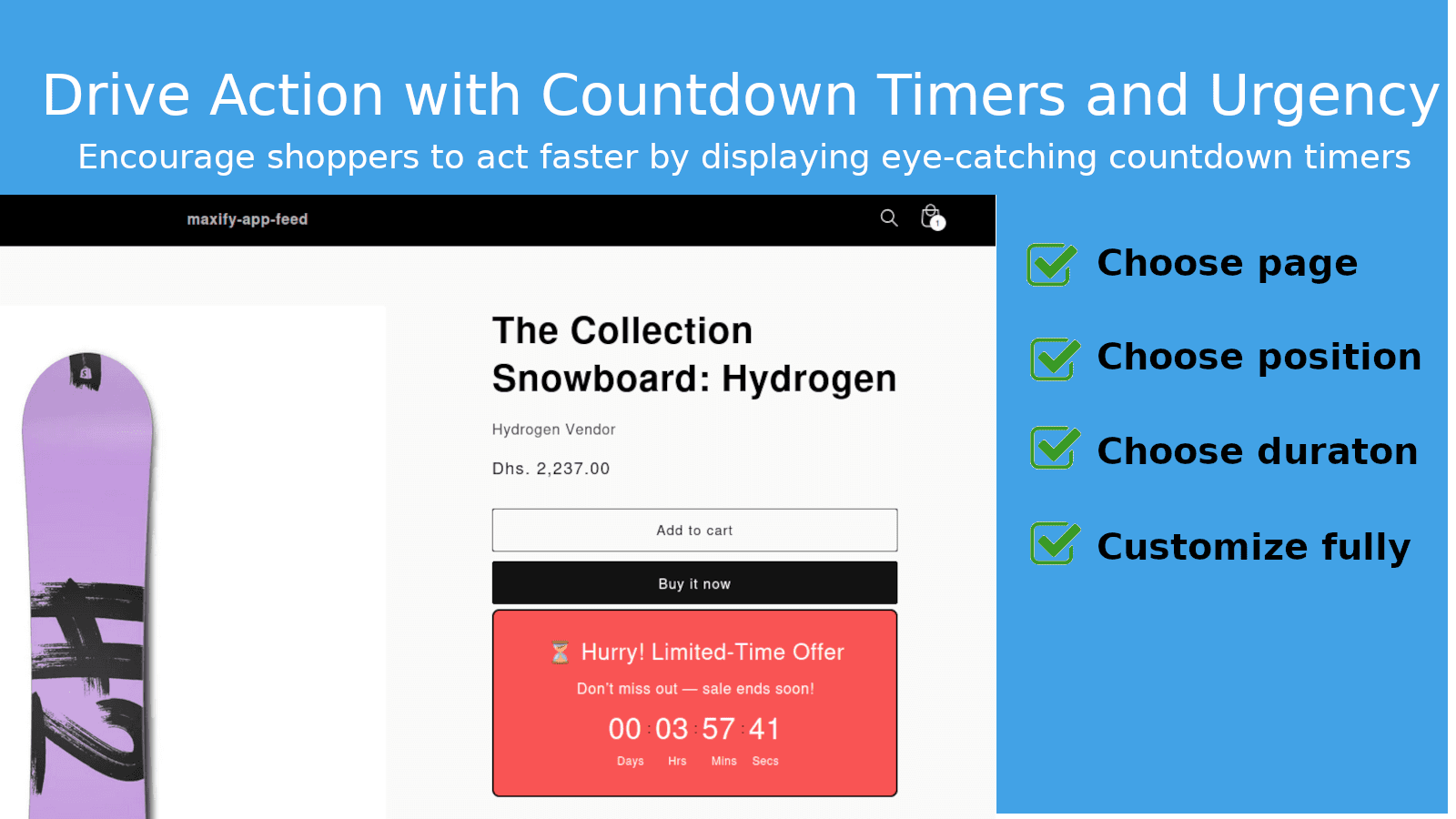Countdown Timer Bar by Maxify
