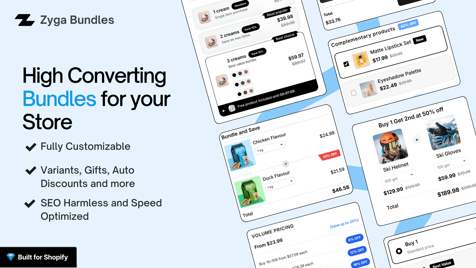 Create Product Bundles and Quantity Breaks with Zyga Bundles