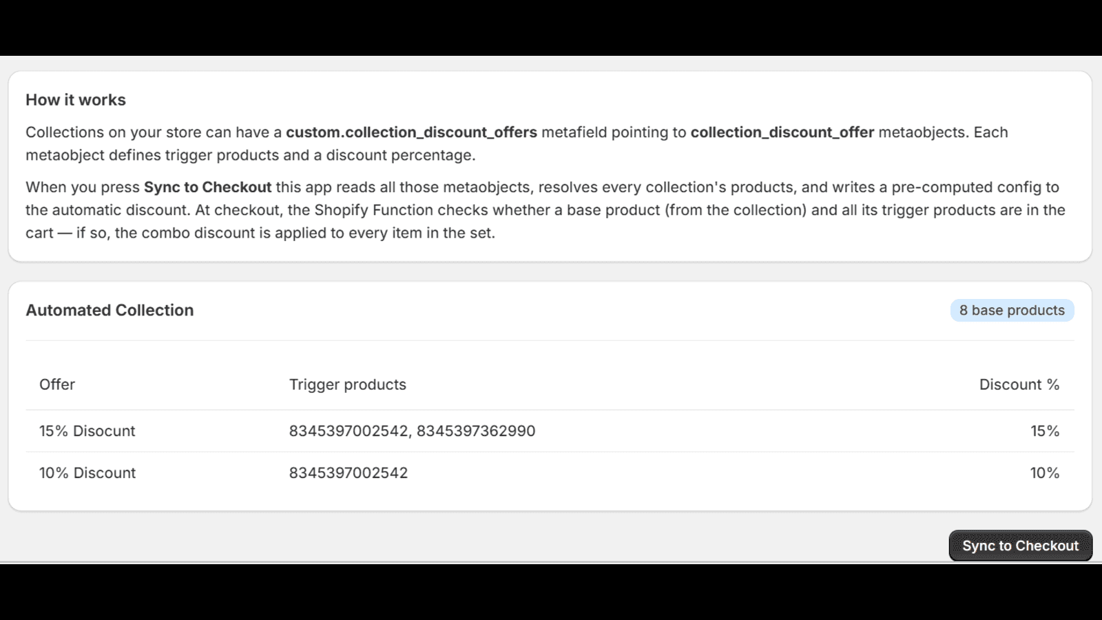 Bundle Config Page Section One