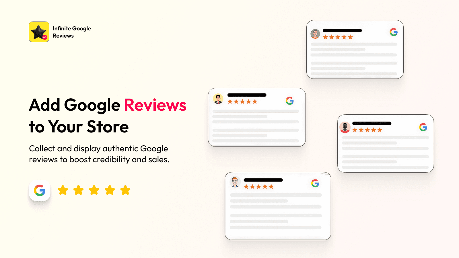 Infinite google reviews