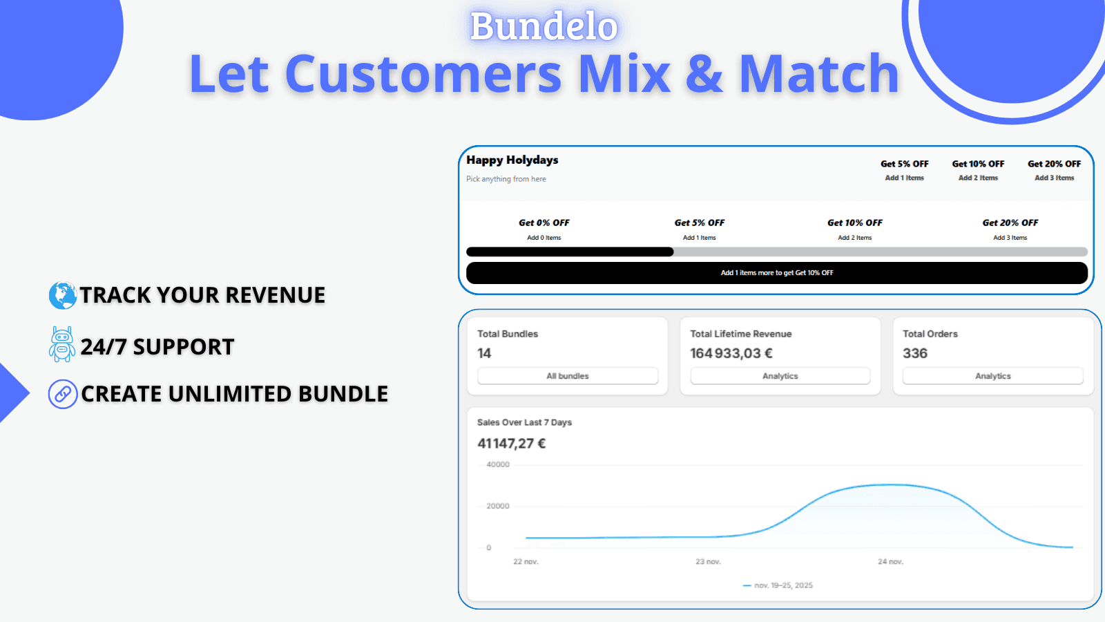 let customer mix and match products