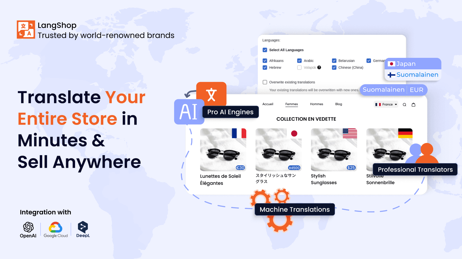 Shopify Translation App | Translate Shopify Store With LangShop