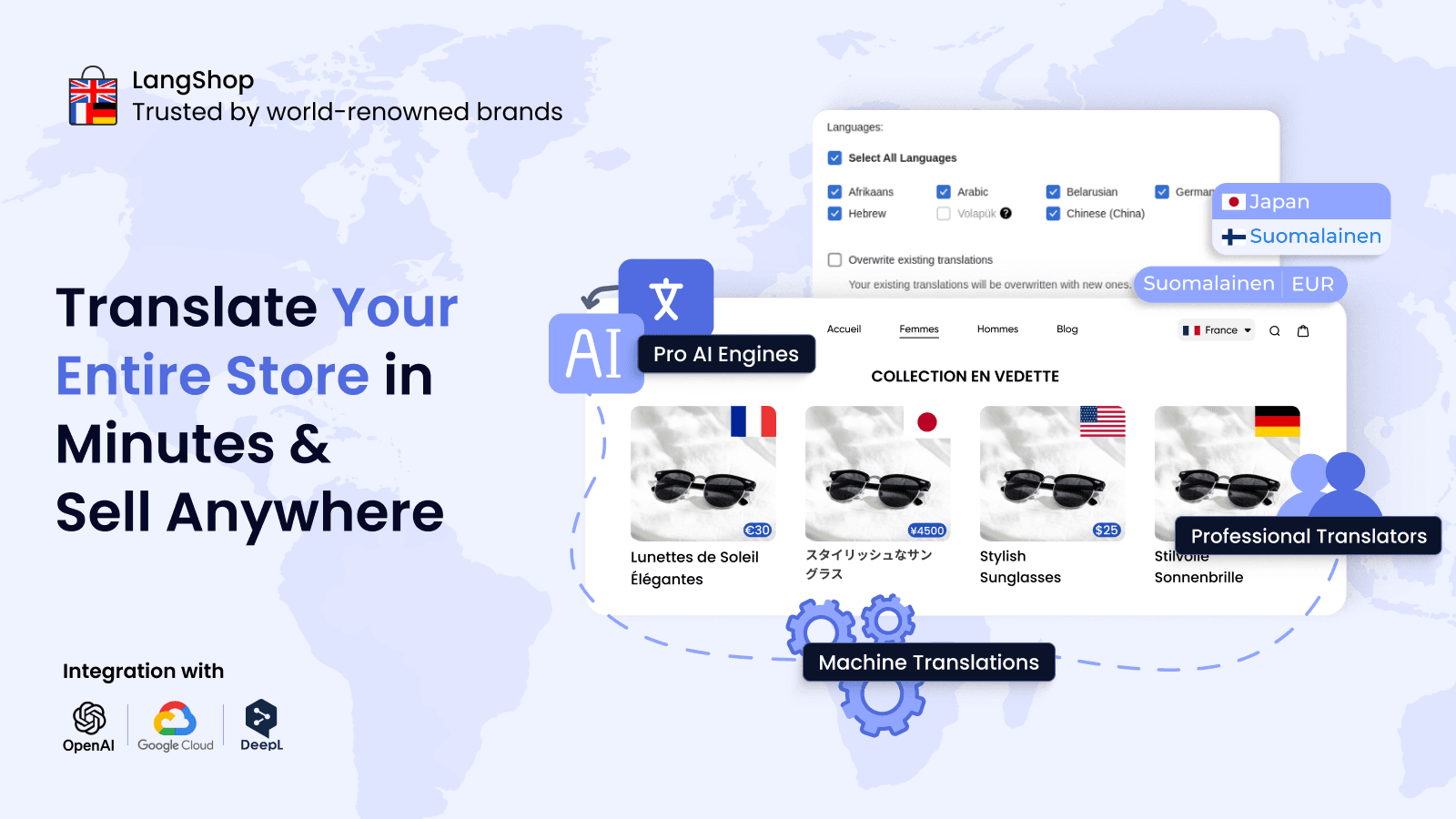 Shopify Translation App | Translate Shopify Store With LangShop