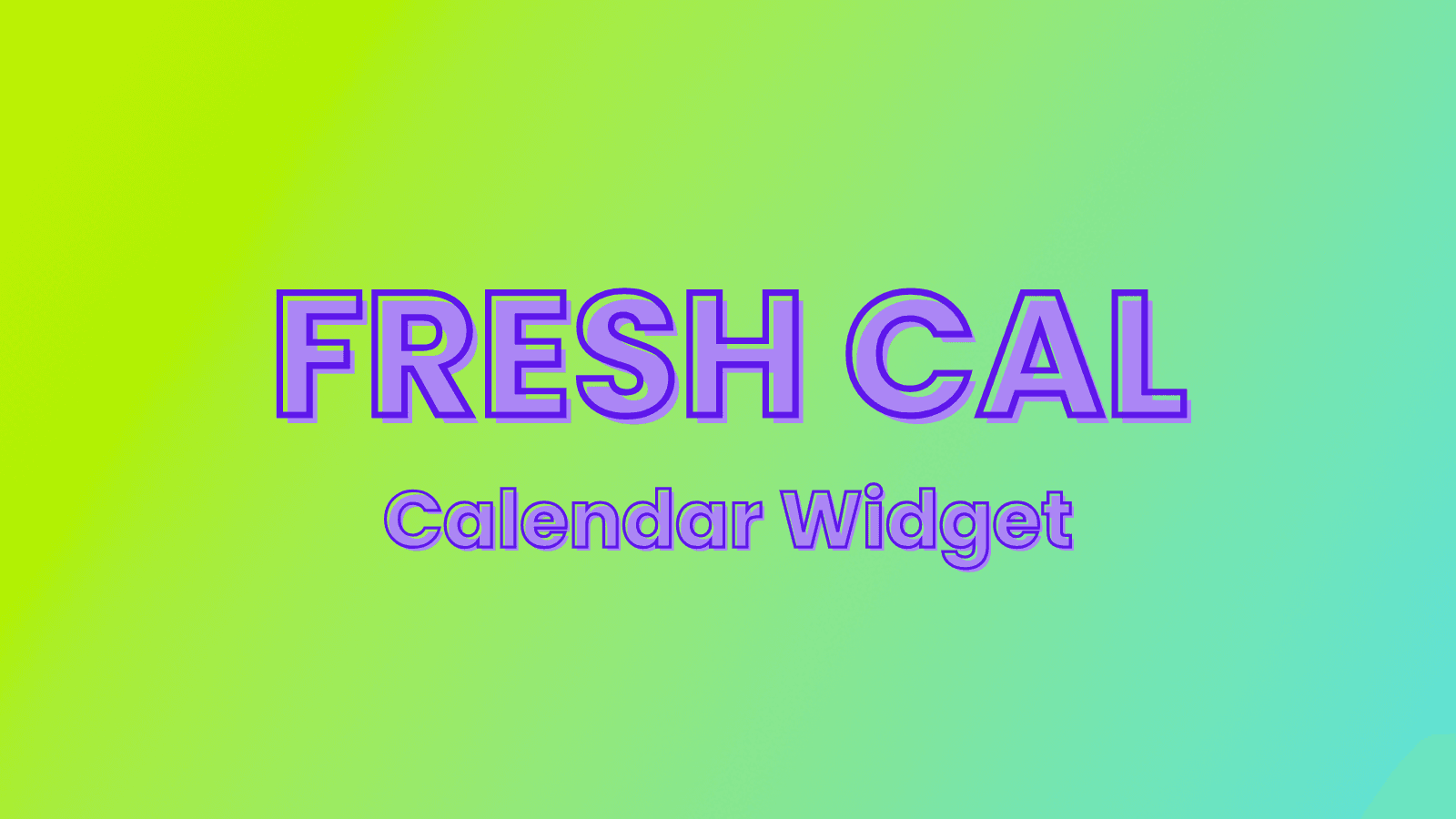 hero image with fresh cal text