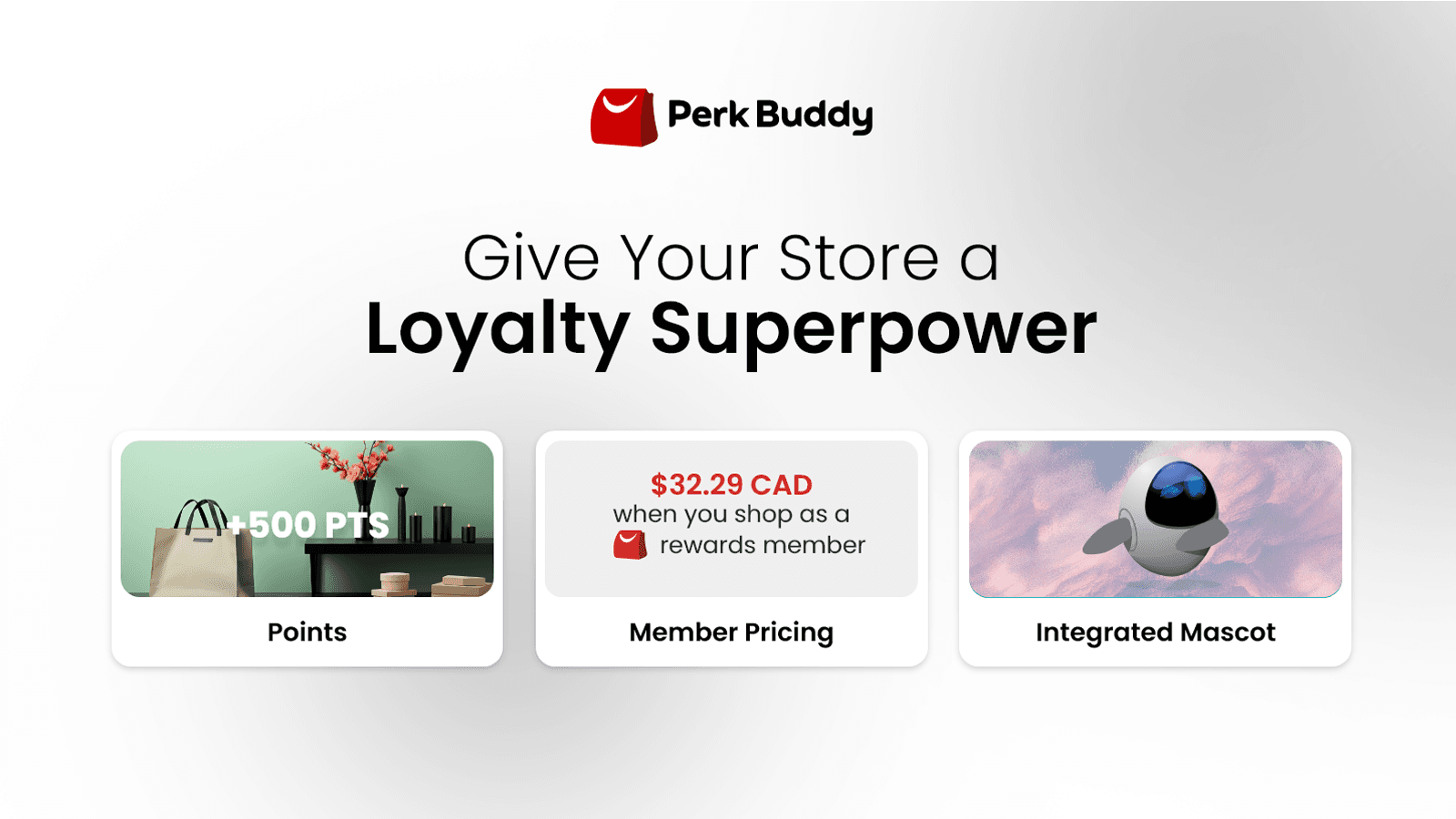 Visual showing features of Perk Buddy