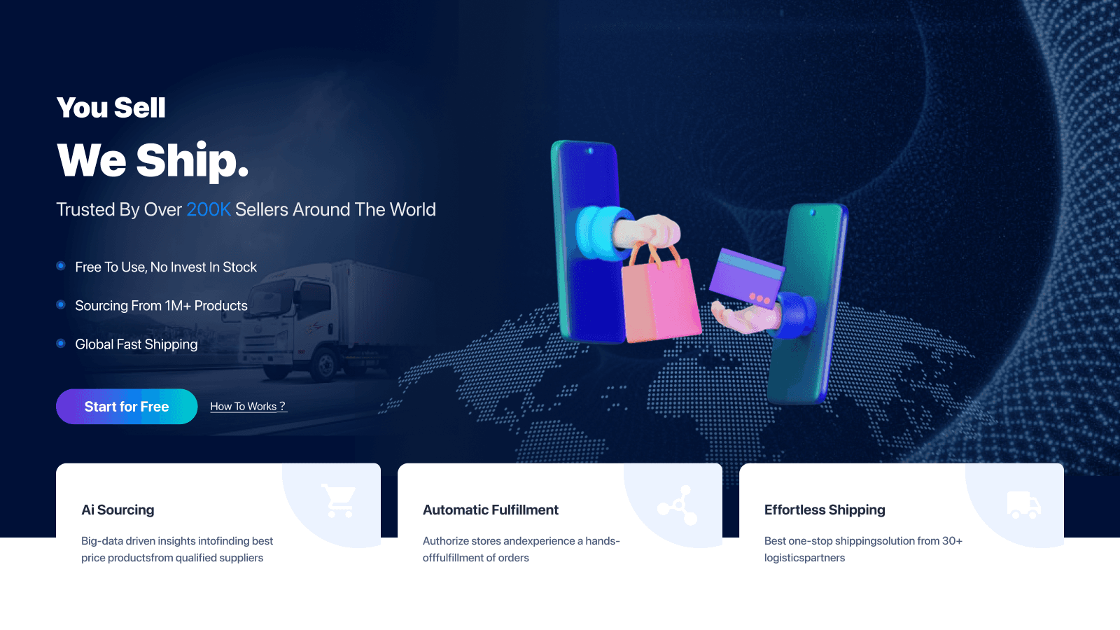 Sourcing and stocking functions, order fulfillment and delivery