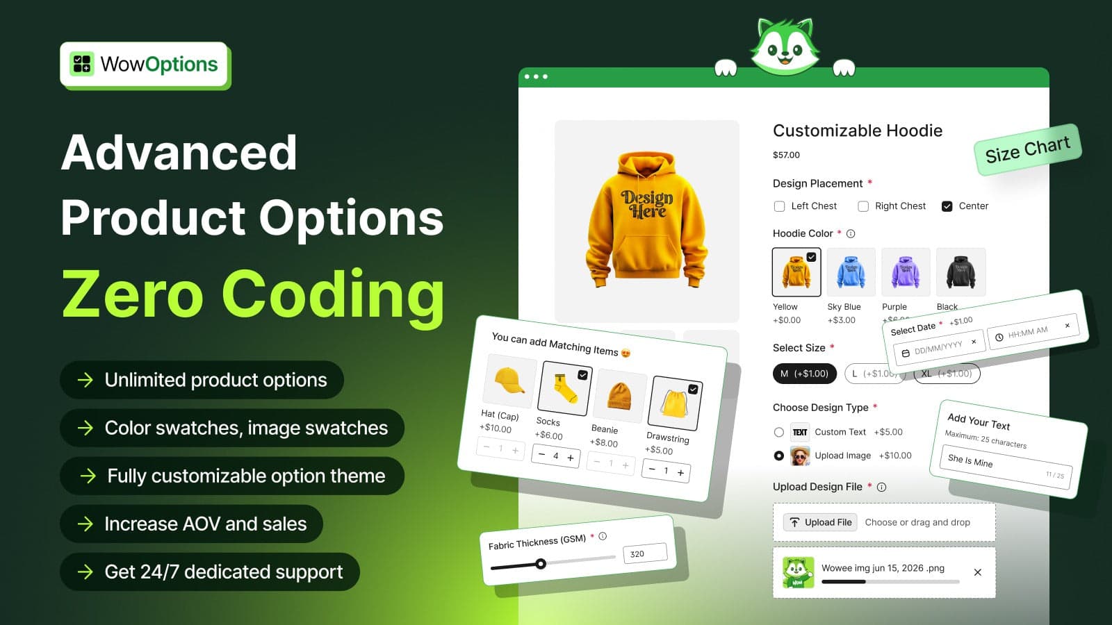 WowOptions: Custom Product Options Shopify App Overview