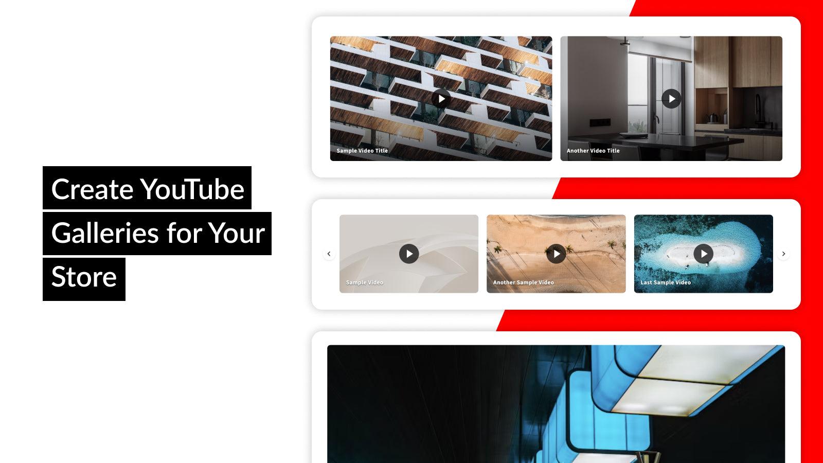 Create YouTube Galleries for Your Store