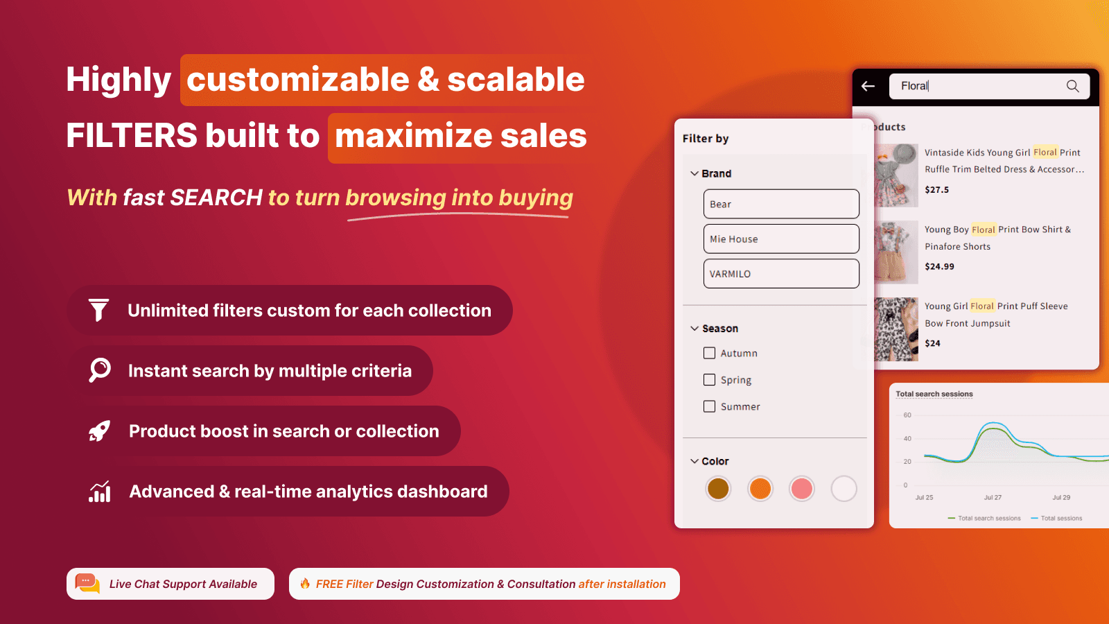 Findter Custom Filter & Search - Collection & Product Filters