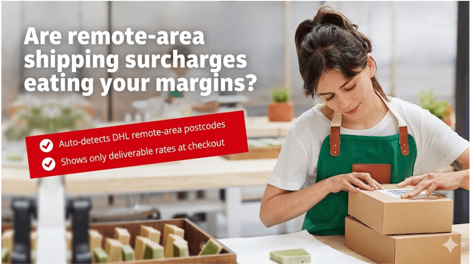 Rural Radar marketing banner about remote-area DHL surcharges