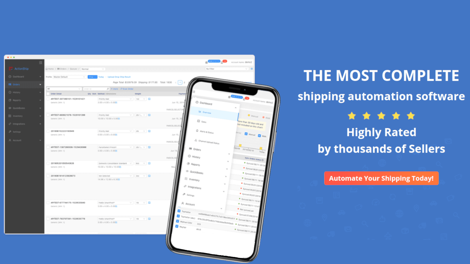 ActionShip web application can run on all browers all devices
