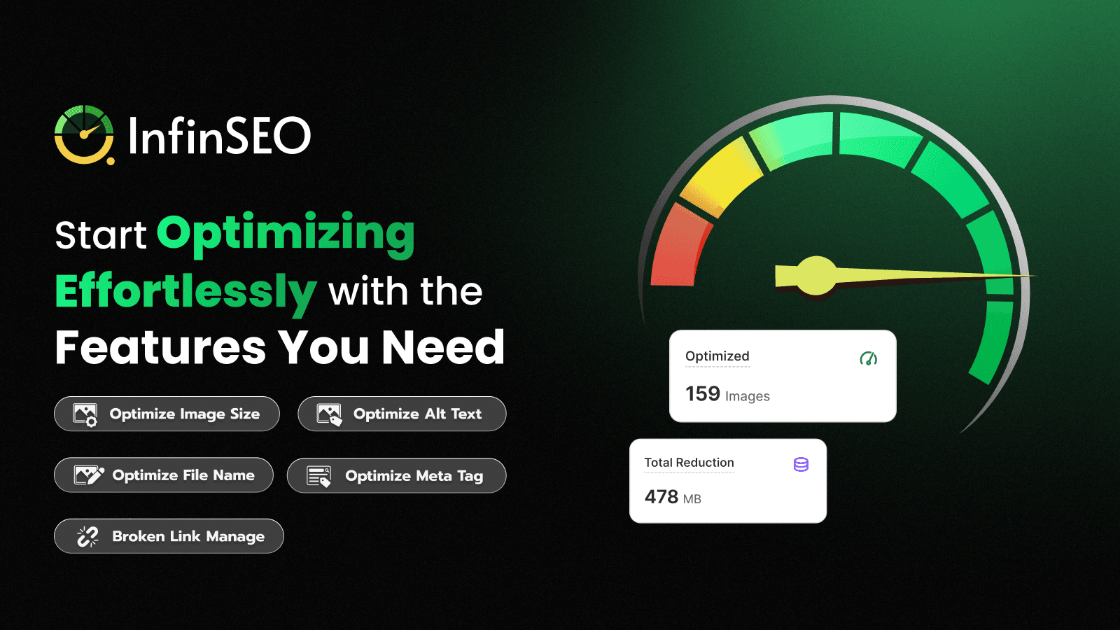 Start optimizing effortlessly with the features you need