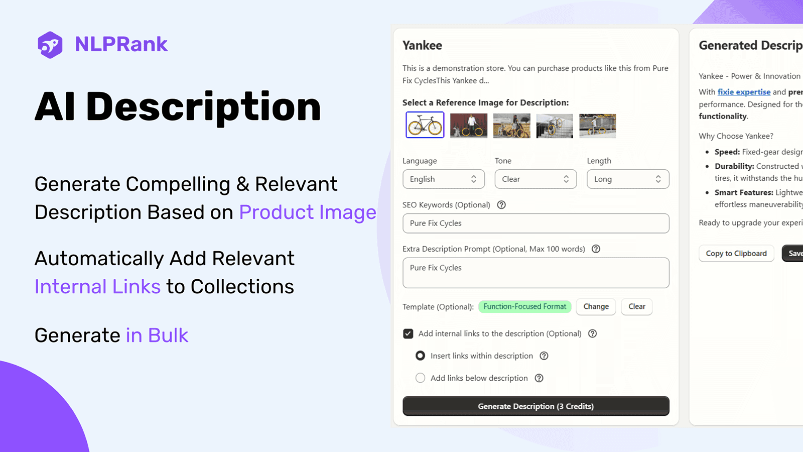 Generate Description Based on Product Image